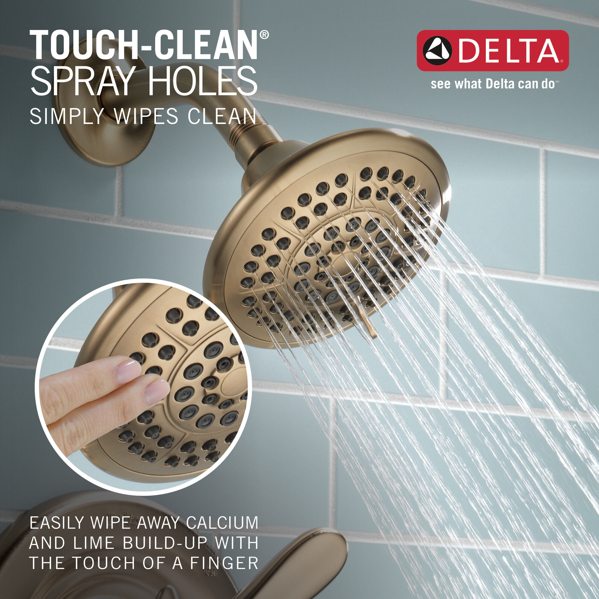 T17238-CZ Облицовка для душа Monitor® серии 17 Delta Faucet Lahara Шампанское бронза  - Вид №4