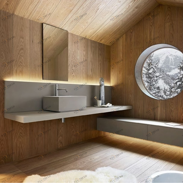 Комбинация ванной комнаты S102 в отделке STEP 45 Milltek/глина Polvere MILLDUE SINTESI SINTESI102