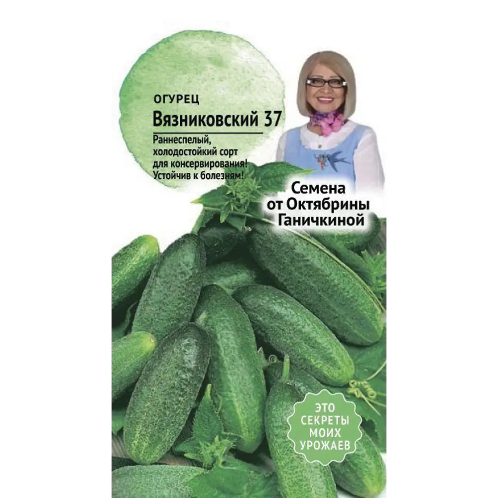 Семена Огурец «Вязниковский 37» СЕМЕНА ОТ ОКТЯБРИНЫ ГАНИЧКИНОЙ STLM-2031212