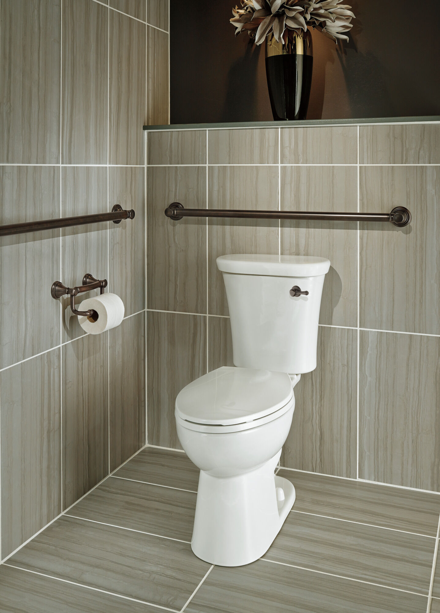 79760-RB Традиционный рычаг танка Delta Faucet Cassidy Венецианская бронза  - Вид №3