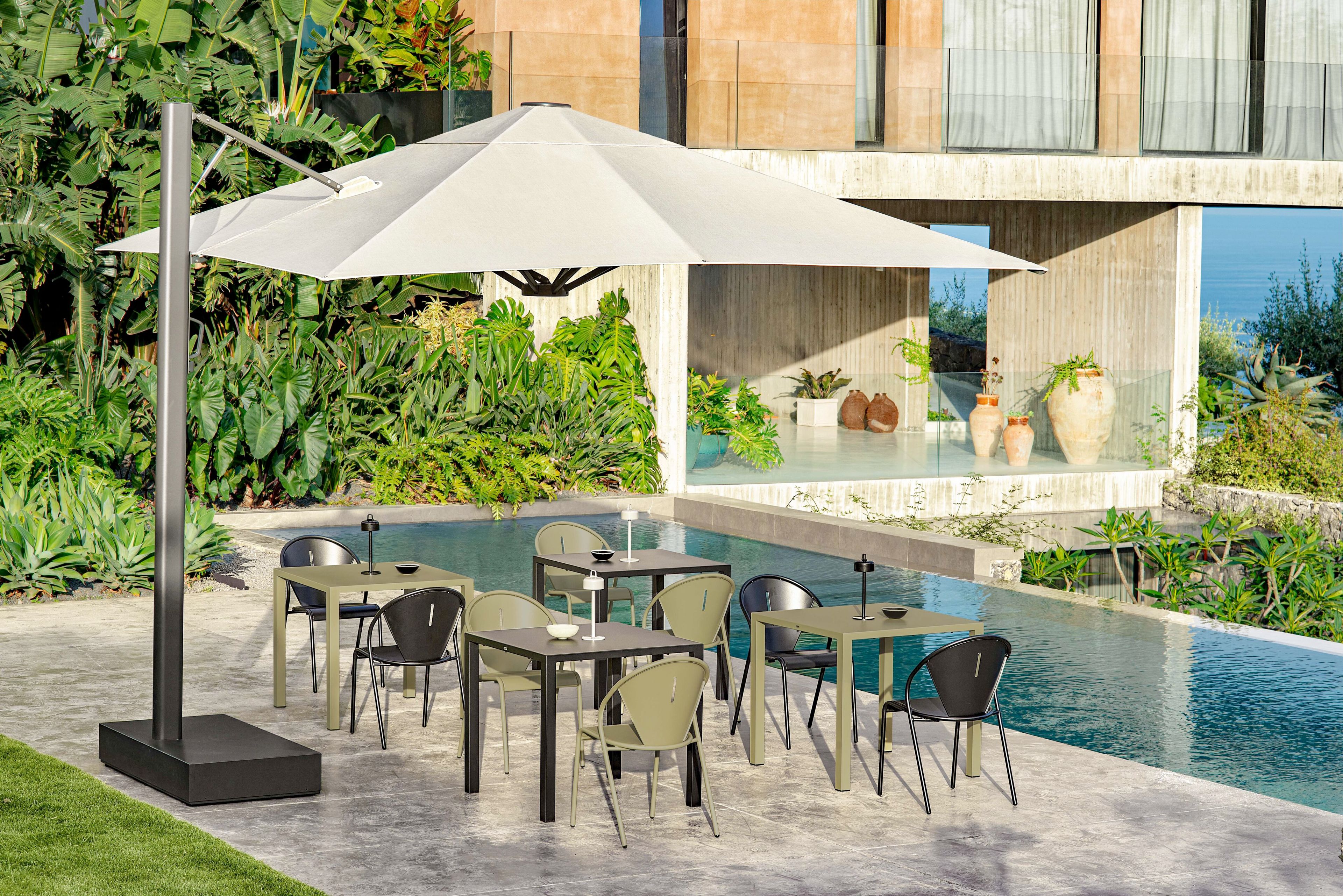 Прямоугольный поворотный зонтик из акриловой ткани emu Trevi ARCH-00141202 - Вид №8