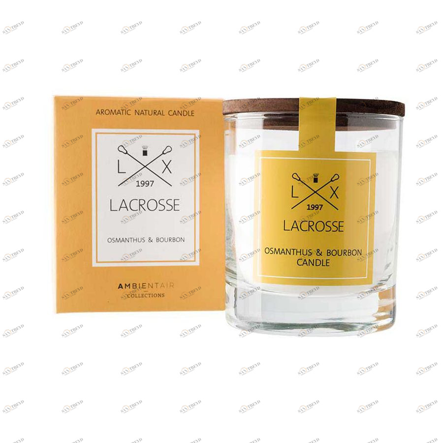 Свеча ароматическая в стекле "Османтус & Бурбон" Ambientair VV040OBLC