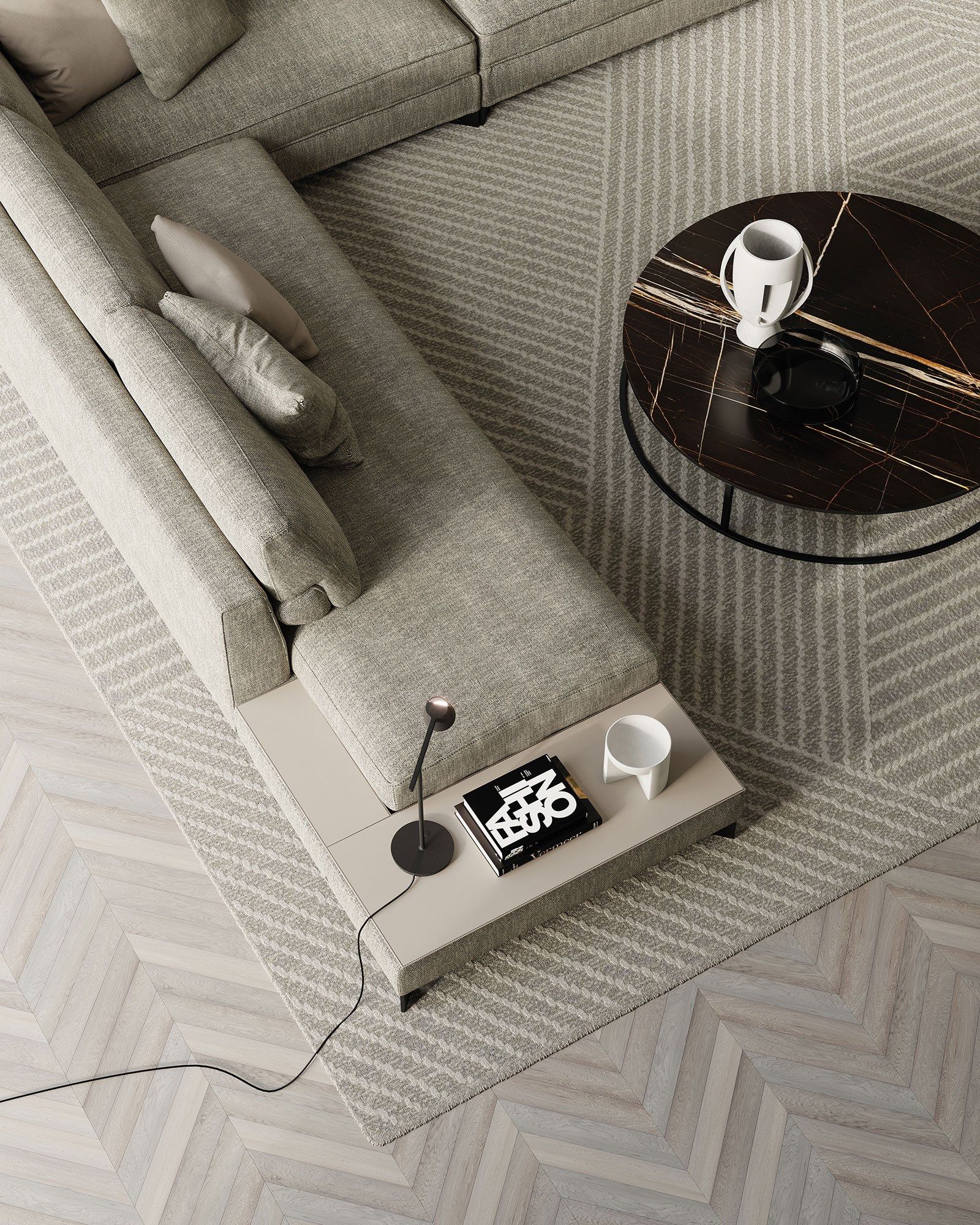 Съемный диван из ткани Frigerio Davis ARCH-00030181 - Вид №10