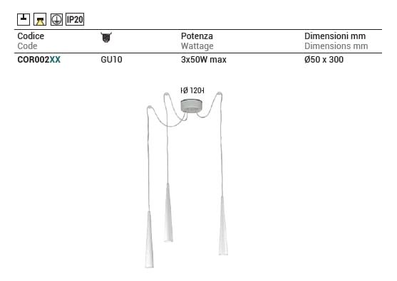 Металлический подвесной светильник Rossini Illuminazione CORVINA ARCH-00012964 - Вид №1