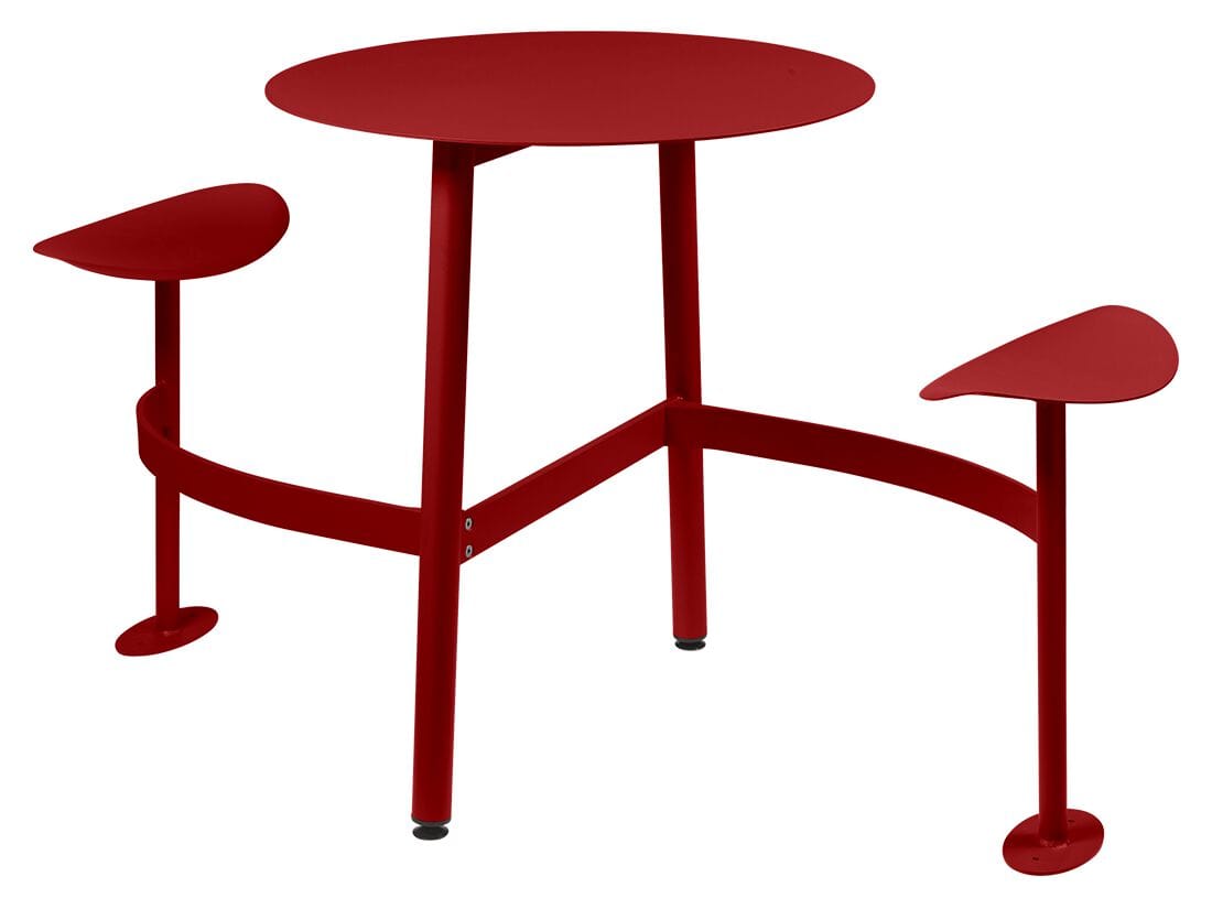 2-местный круглый модульный стол со встроенными сиденьями Fermob Bolder ARCH-00027979