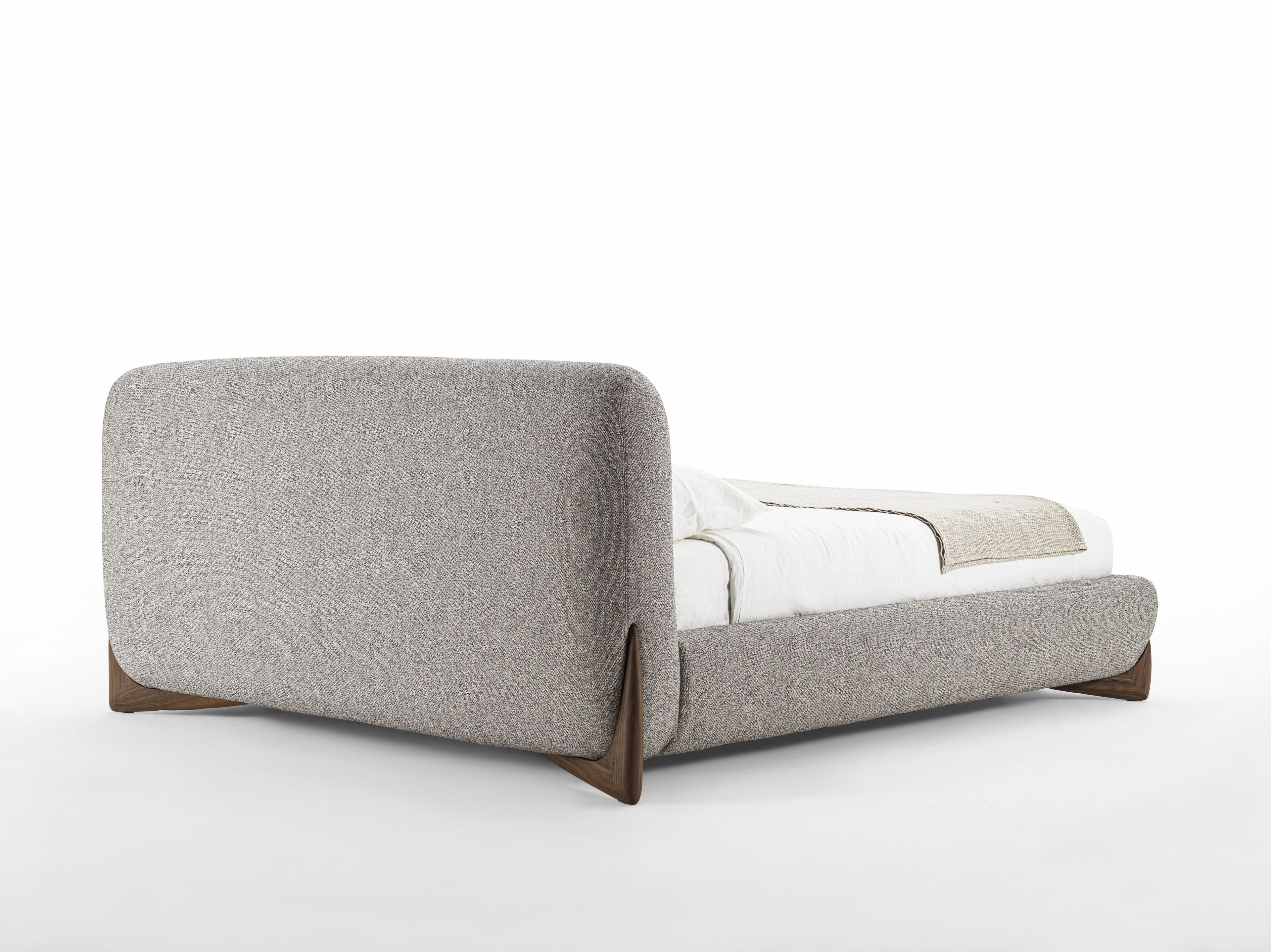 Деревянная двуспальная кровать с мягким изголовьем Porada Soul ARCH-00093084 - Вид №3