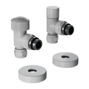 Термостатический комплект для радиатора угловой Royal Thermo Design Pro 1/2" латунь цвет белый 89423309 STLM-2030624