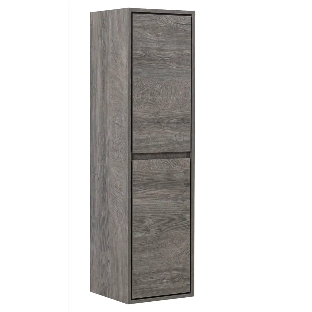 Пенал для ванной KONSENSA Мокка 2.0 подвесной 130x35 см цвет серый дуб STLM-2015578 - Вид №5