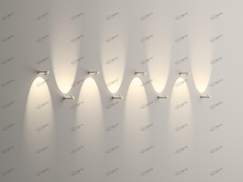 Vibia Настенный светодиодный светильник с прямым и отраженным светом Bamboo sun-id-1433709