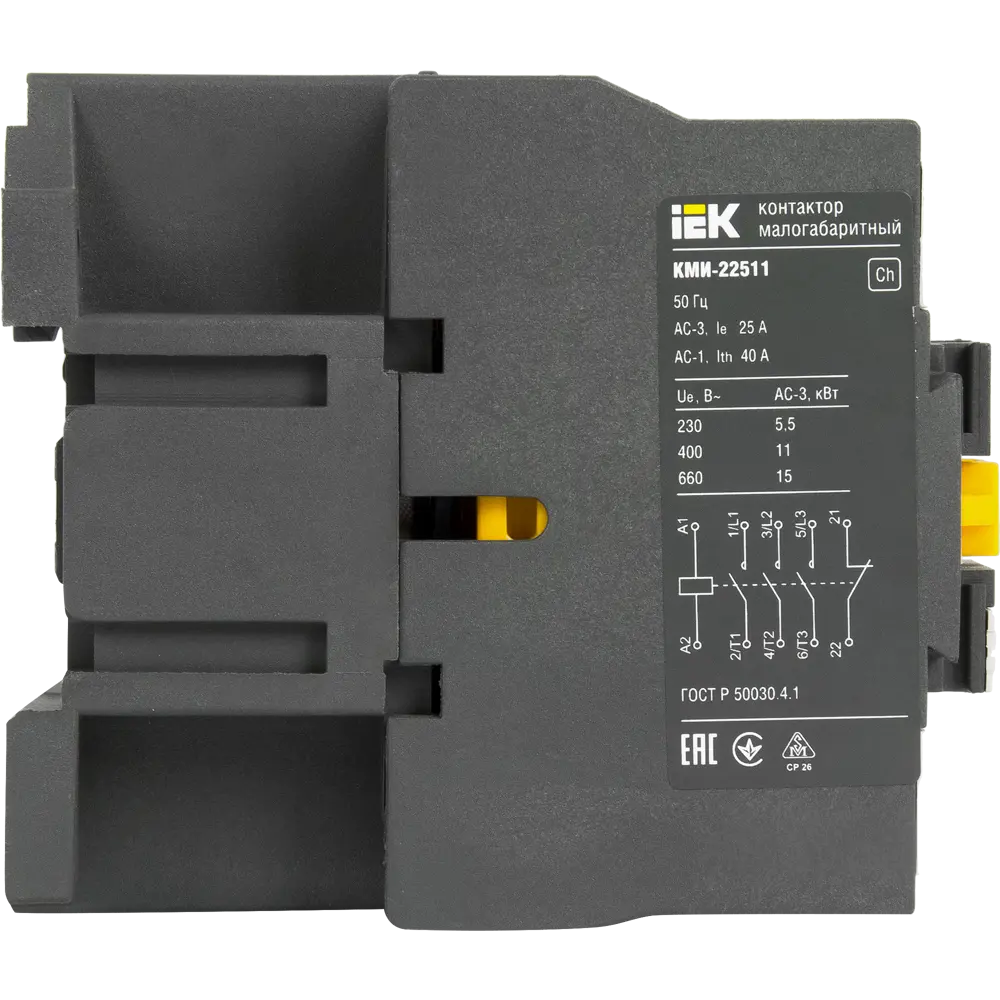 Контактор IEK КМИ-22511 для управления электродвигателями 12461939 STLM-0002197 - Вид №3