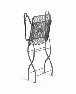 Складной стул из кованого железа с подлокотниками