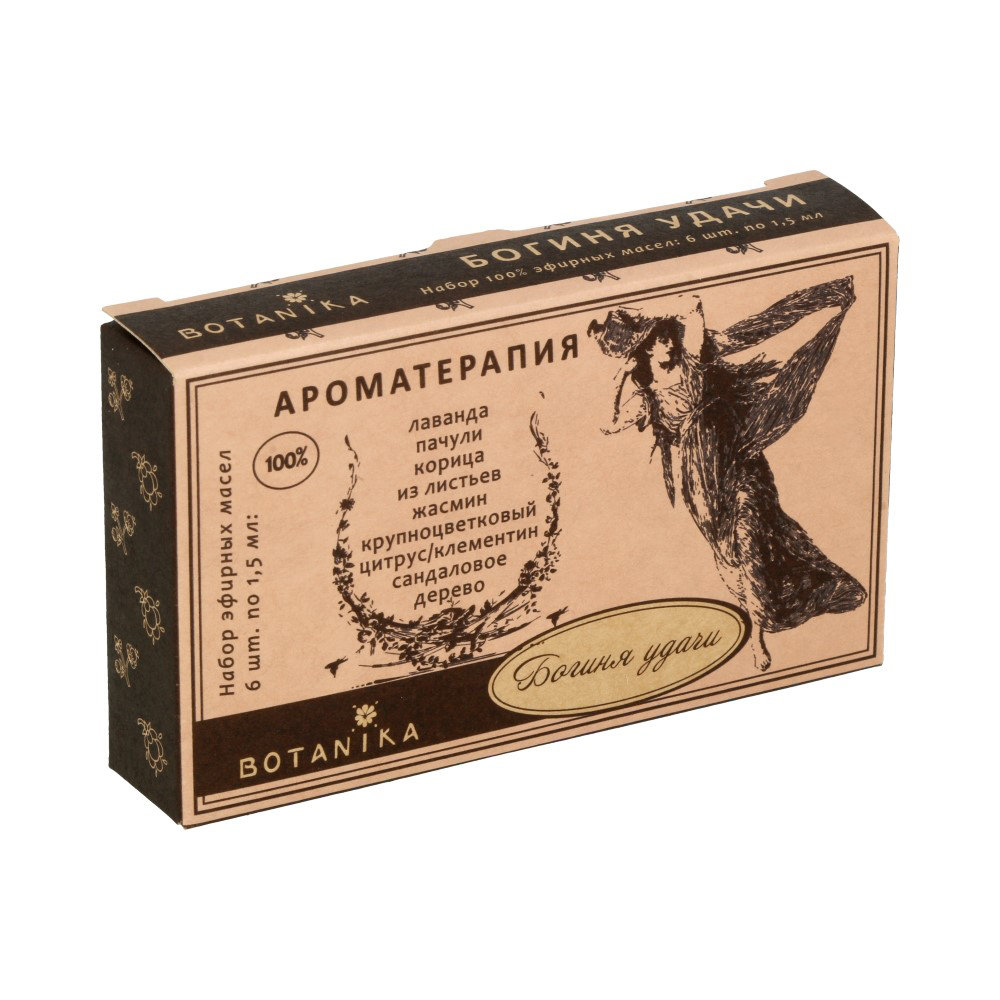 11652 Набор эфирных масел 1.5 мл 6 шт. Богиня удачи Botanika 
