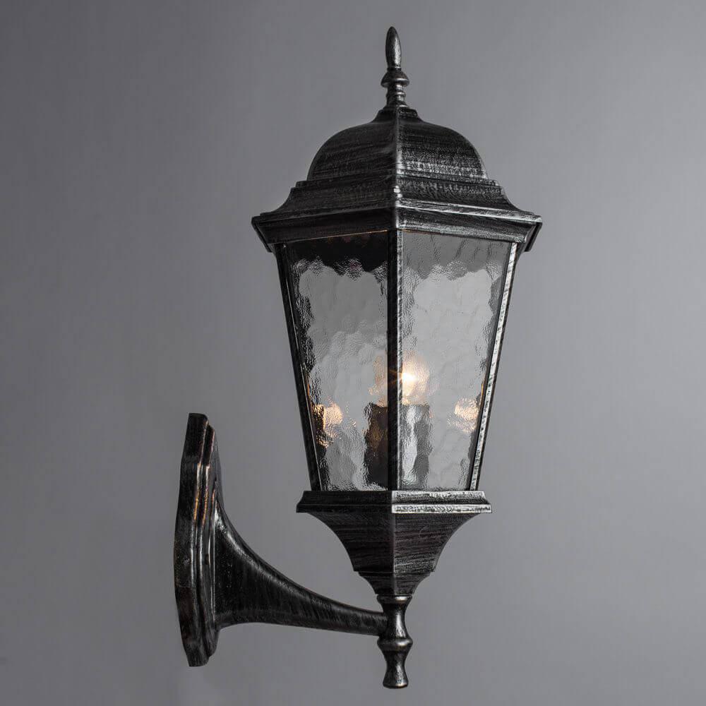 Уличный настенный светильник серый Arte Lamp Genova 1BS A1201AL-1BS ARTE LAMP ПОД СТАРИНУ, ФОНАРЬ 00-3897329 Серый  - Вид №2