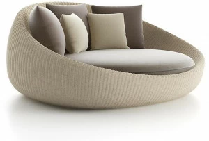 Atmosphera 2-х местный изогнутый полиэтиленовый садовый диван Twiga Tw.dyb