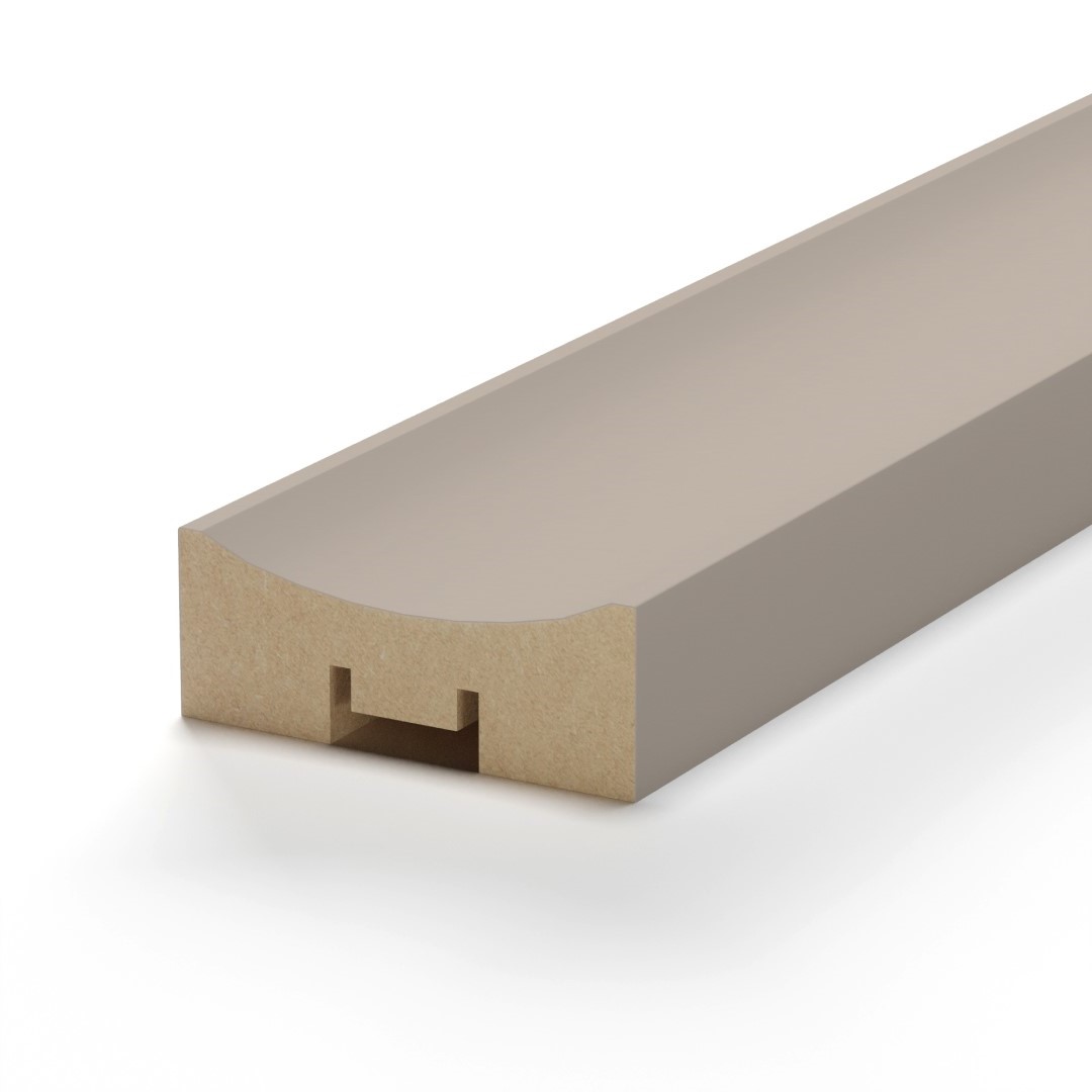 Интерьерная Рейка МДФ STELLA Планкен Рекесс De Luxe Sandgrau 19*50*2700 (уп.4 шт.) STSR-837