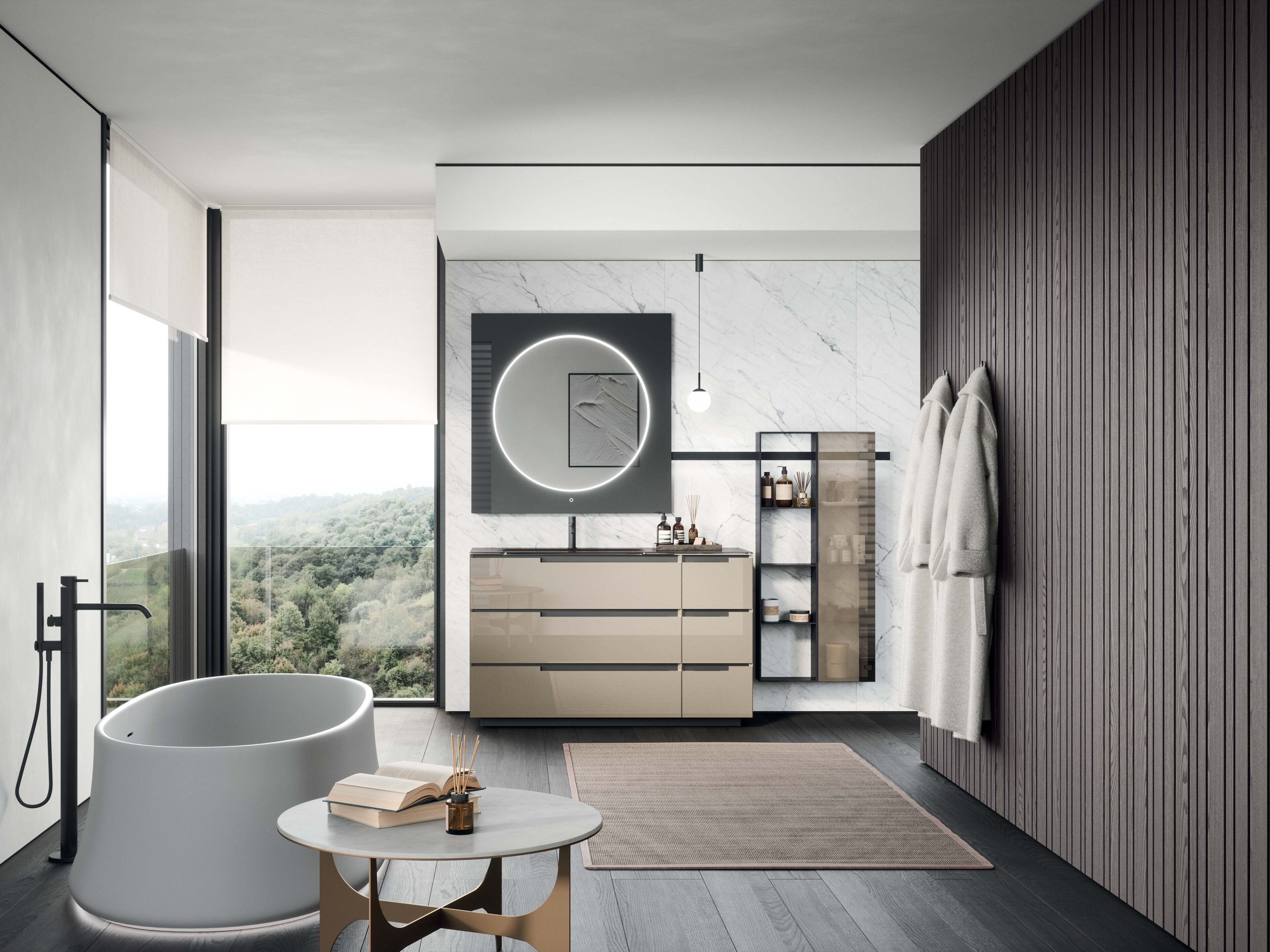 Полная мебель для ванной комнаты OASIS профиль ARCH-00029589