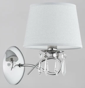 Бра настенное серебристое Alfa Baron 11480 (Абажур 83139) ALFA BARON SILVER 00-3929975 Серебро