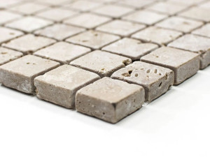 Мозаика из травертина грецкого ореха