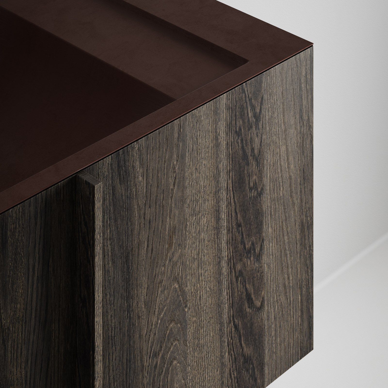 Деревянная секционная одиночная подвесная раковина Inbani Paral ARCH-00055428 - Вид №9