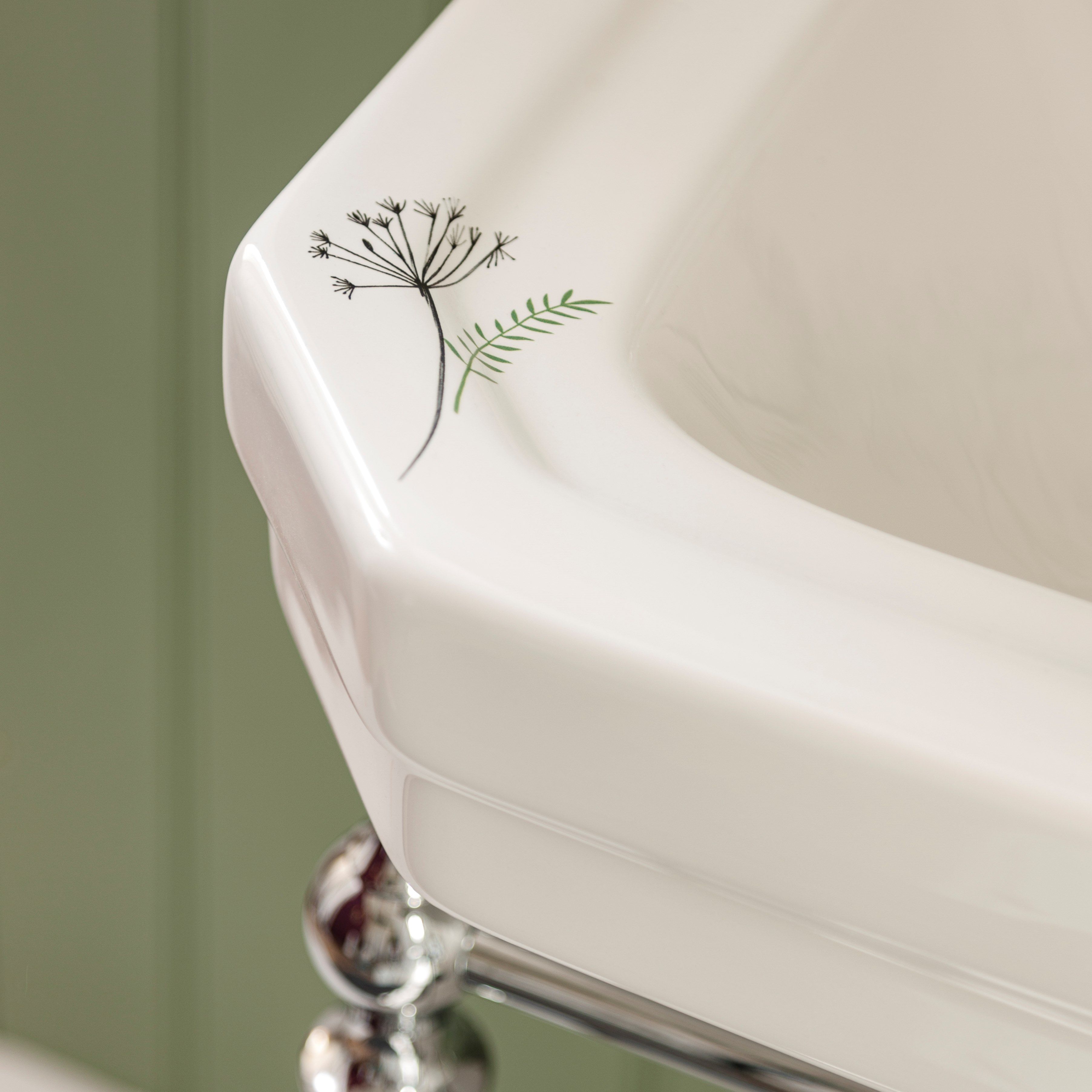 Прямоугольный умывальник из стекла на колонне Burlington На заказ ARCH-00085302 - Вид №9