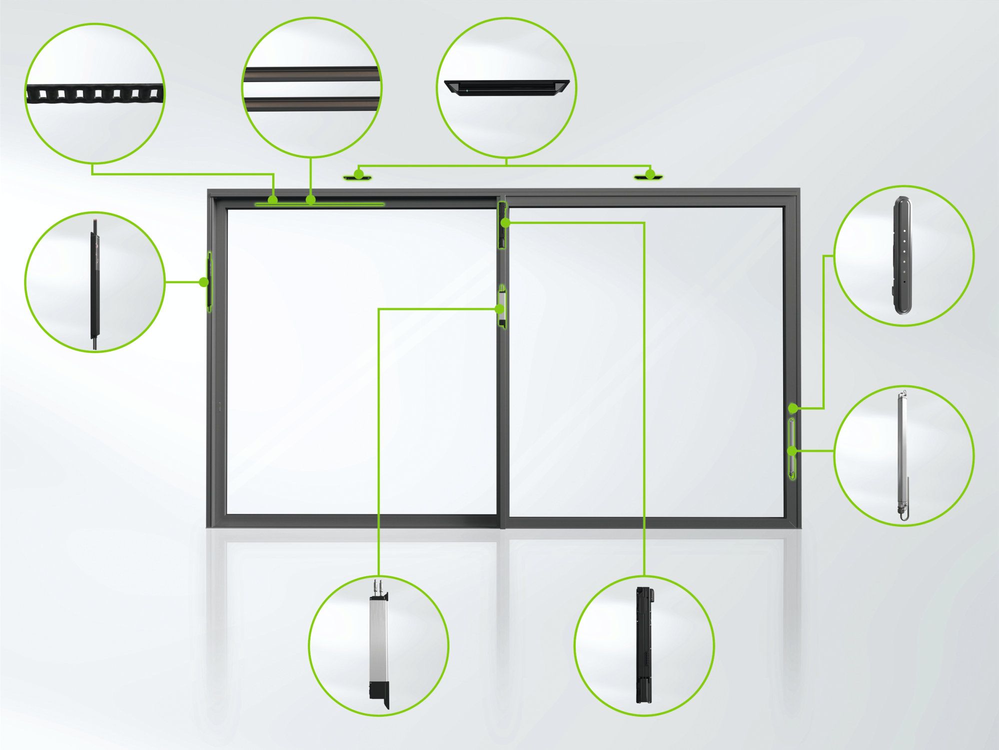 Aluminium patio door Schüco Schüco ASE 80.HI ARCH-00081002 - Вид №11