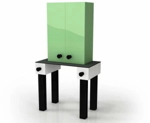 altreforme Барный шкаф из алюминия Festa mobile, parigi anni venti