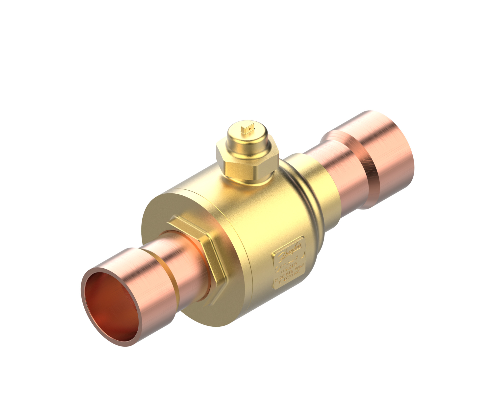 Danfoss GBCT — Запорные шаровые краны для CO2 140 бар GBCT 22s Кран шаровый 009L6420  - Вид №3