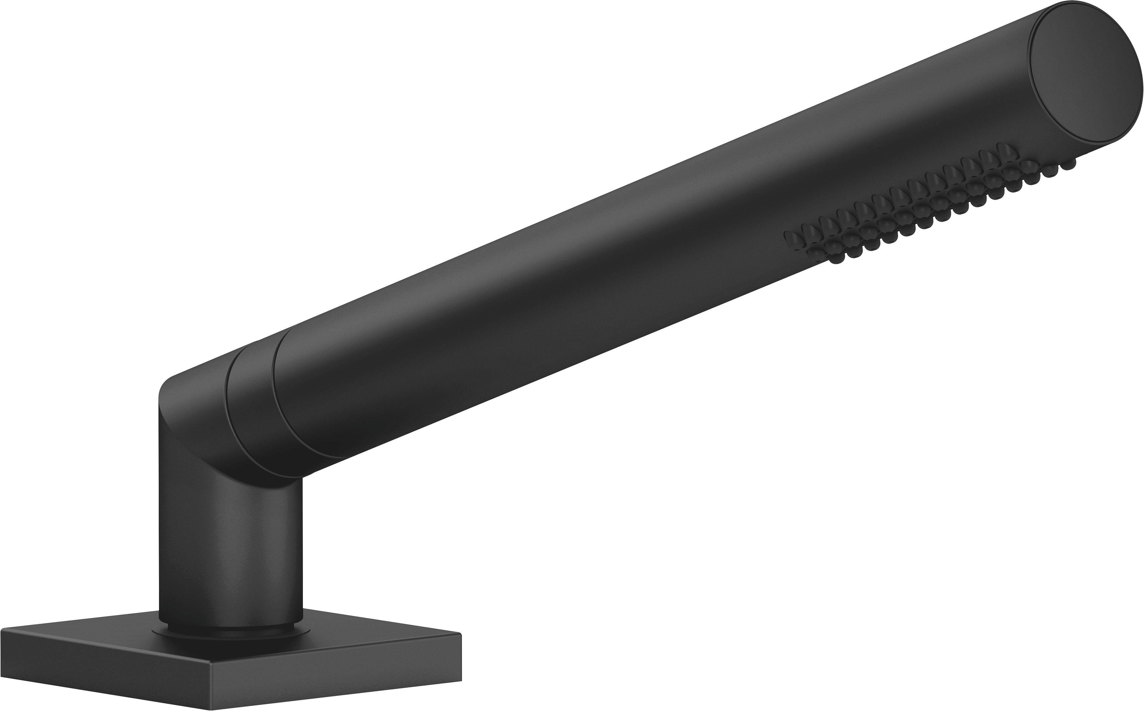 Ручной душевой набор для установки на край ванны или на край плитки - матовый черный 27702980-33