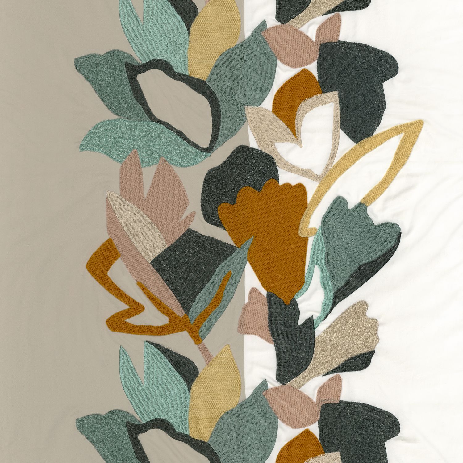 Хлопковая вышитая ткань с цветочным рисунком Casamance Xalapa ARCH-00085137 - Вид №3