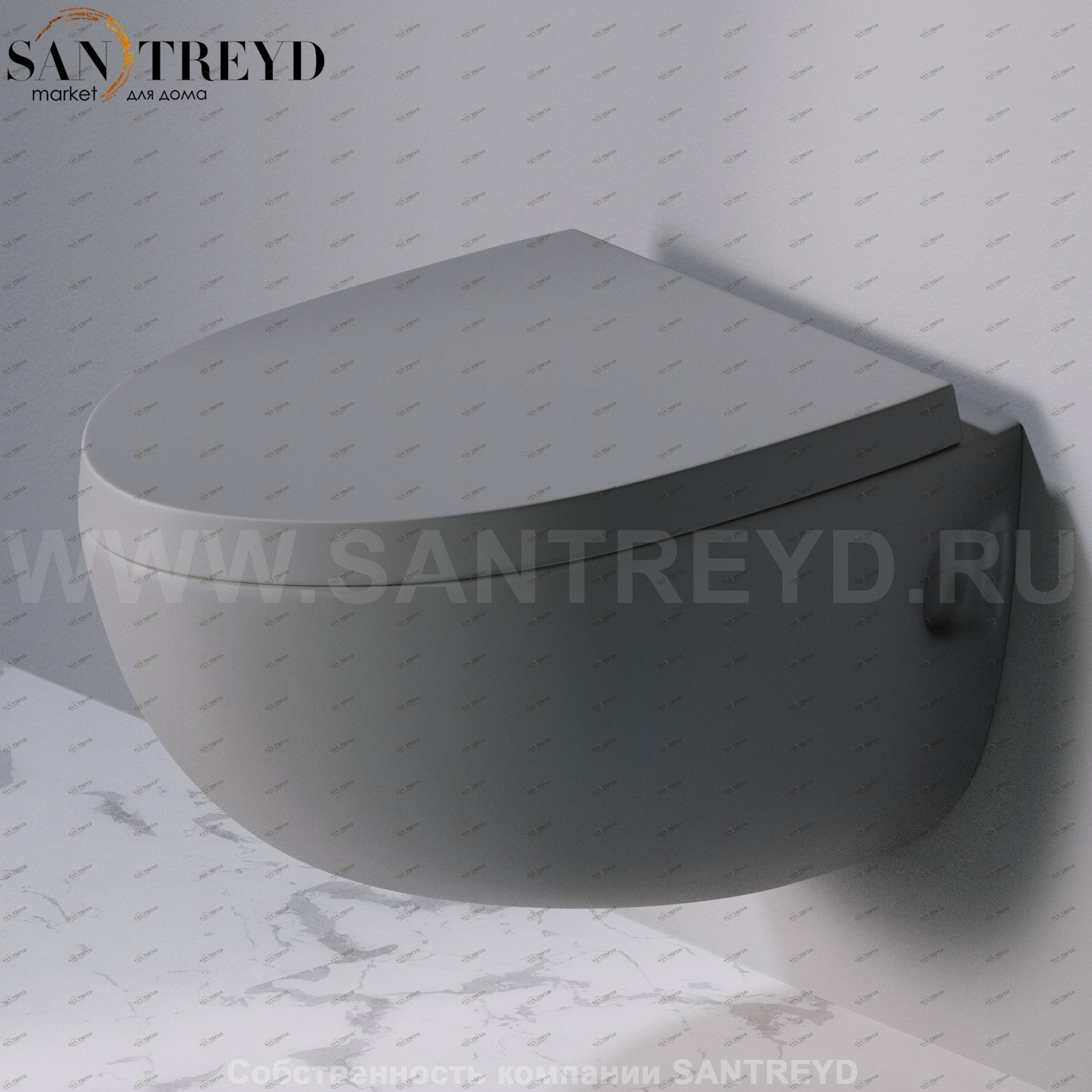 S511116 Подвесной унитаз настенный Серый A. e T. Italia OVAL Италия AeT ITALIA