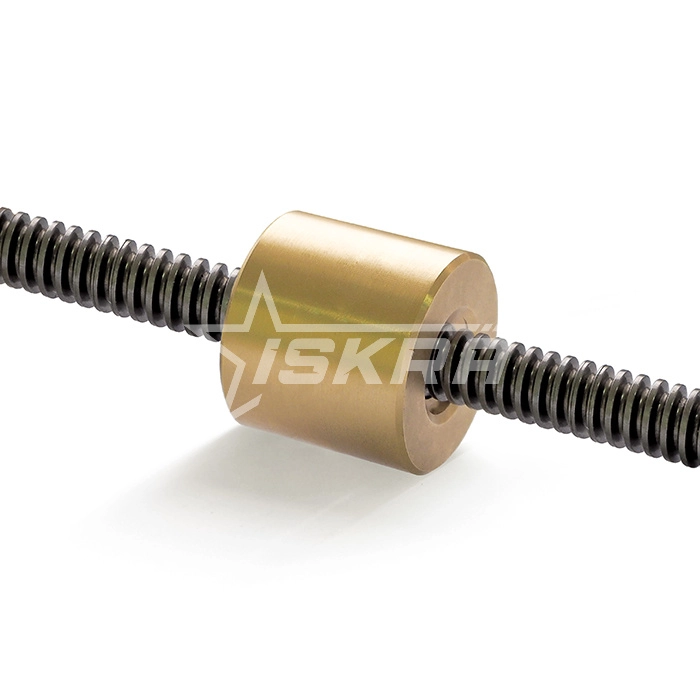 IS417 Гайка трапецеидальная (бронза) d=20 мм, шаг резьбы 4 мм (прав. резьба), LRM 20-4-D ISKRA 