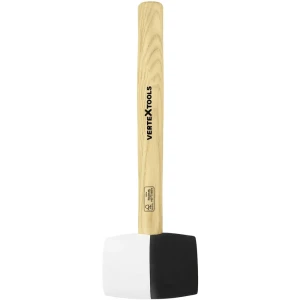 Киянка резиновая Vertextools с деревянной рукоятью 450 г 89409745