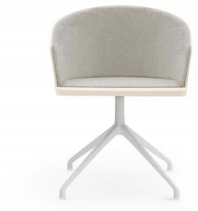 Billiani Кресло из ткани со стальным вращающимся основанием Fitt hug 055