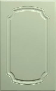 Фасады для кухни Классика Фрезеровка «Классика Романская» Фисташковый глянец ПЭТ №233