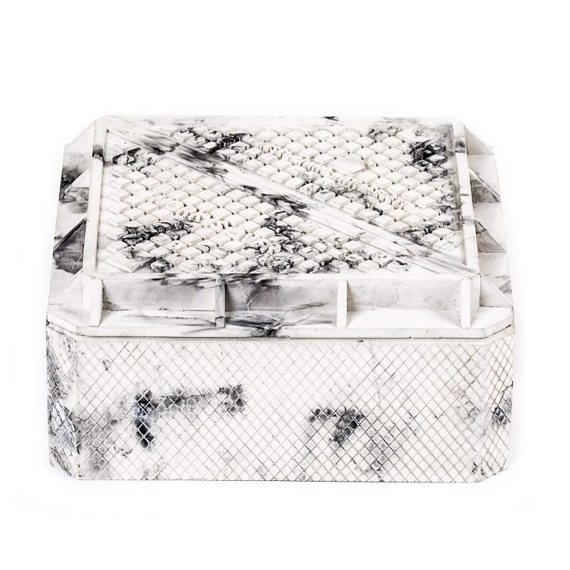 Шкатулка из бетона 28,3х28,3 см серая Cover SELETTI  00-3882483 Серый  - Вид №4