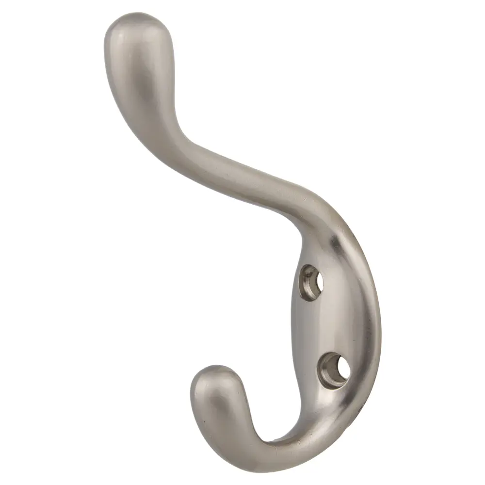 Крючок для пальто и шапки, 75 мм, металл, цвет никель LAMPLANDIA STLM-2040082