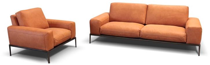 Rossini Sofas Мягкое кожаное кресло с подлокотниками Chic sun-id-1344848 - Вид №2