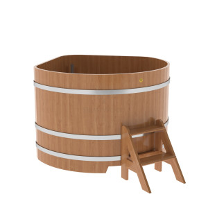 1361 Купель угловая из дуба 1,37х1,37х1,0 натуральная Alyarus