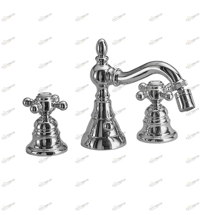 F5082 Cмеситель для биде на 3 отверстия с вращающимся изливом FIMA CARLO FRATTINI elizabeth 