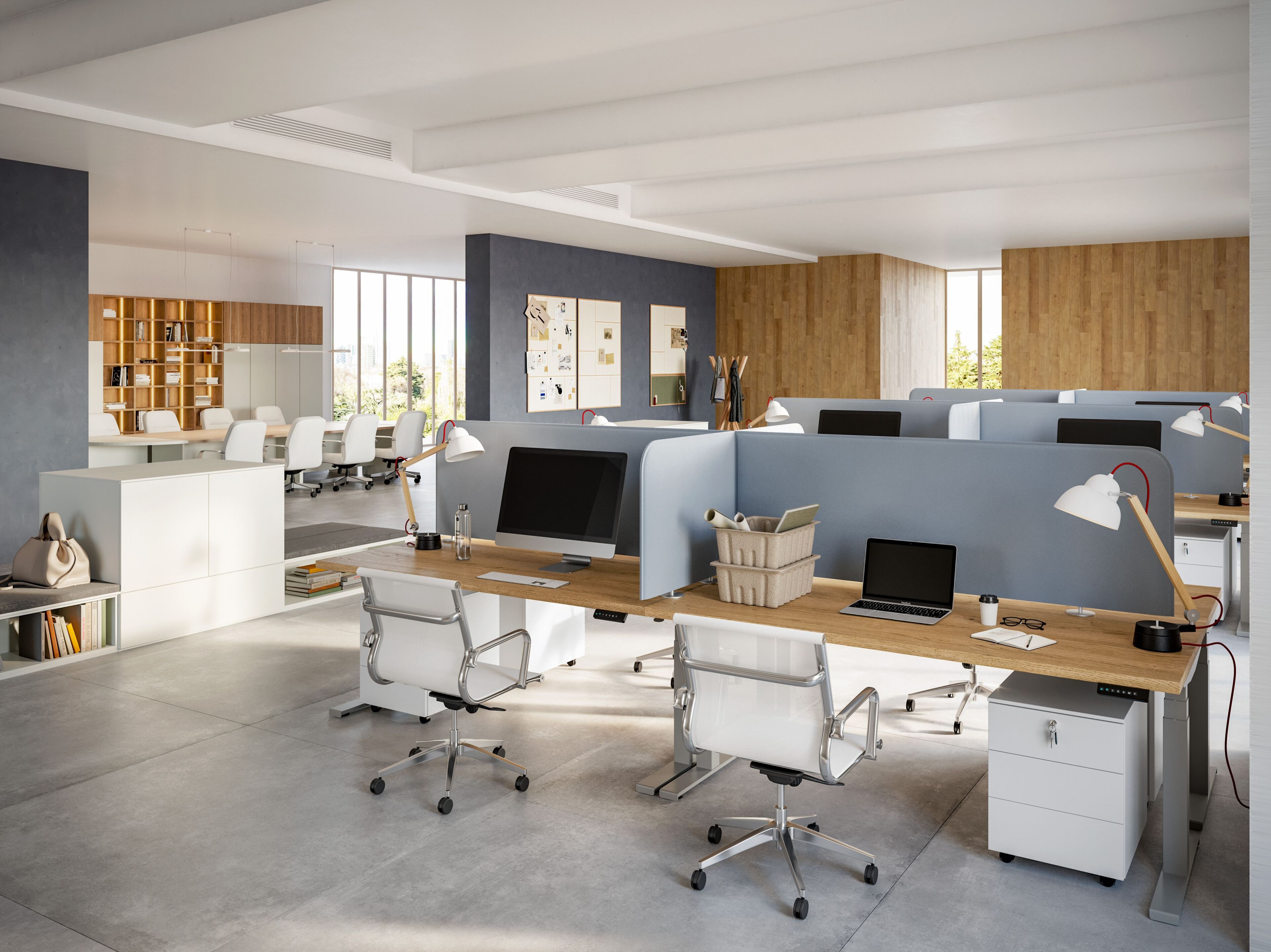 Рабочий стол с регулируемой высотой Giessegi OfficeTime ARCH-00139433 - Вид №3