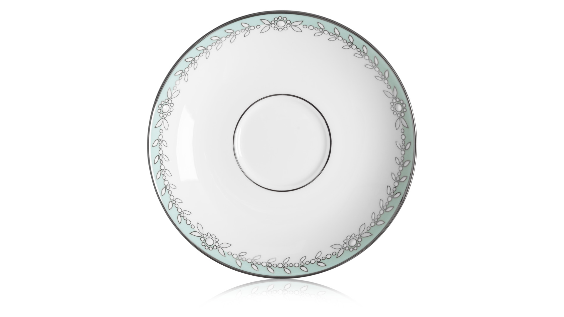 10588436 Lenox Чашка чайная с блюдцем Lenox "Королевский жемчуг" 180мл (голубая) Фарфор костяной  - Вид №2