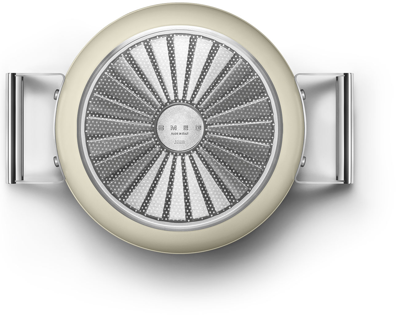 CKFC2411CRM Посуда / кастрюля с двумя ручками и крышкой 24 см, кремовая SMEG  - Вид №6