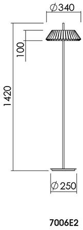 NEXO LUCE Светодиодный торшер из стали Oxen floor lamp 7006e2 - Вид №5