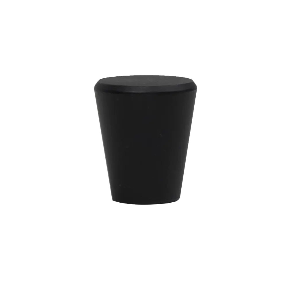 Мебельная ручка-кнопка Bell цвет матовый черный AKS STLM-2082984 - Вид №1