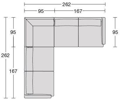 CTS SALOTTI Угловой диван в ткани Easy sun-id-1516344 - Вид №3