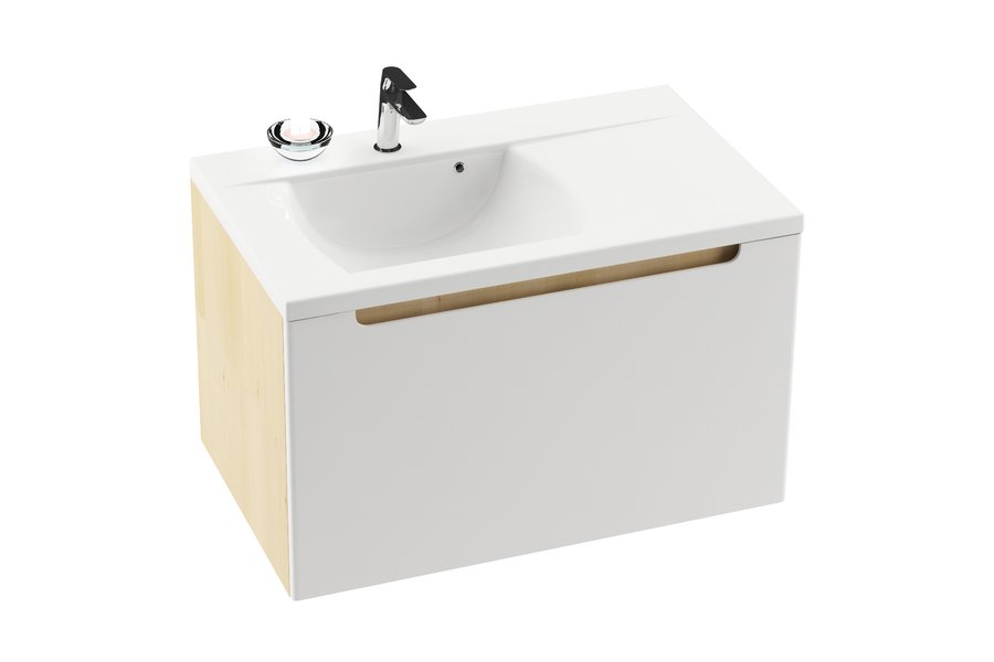 XJDL1180000 Подвесная раковина настенная овальная Ravak  белая  - Вид №1