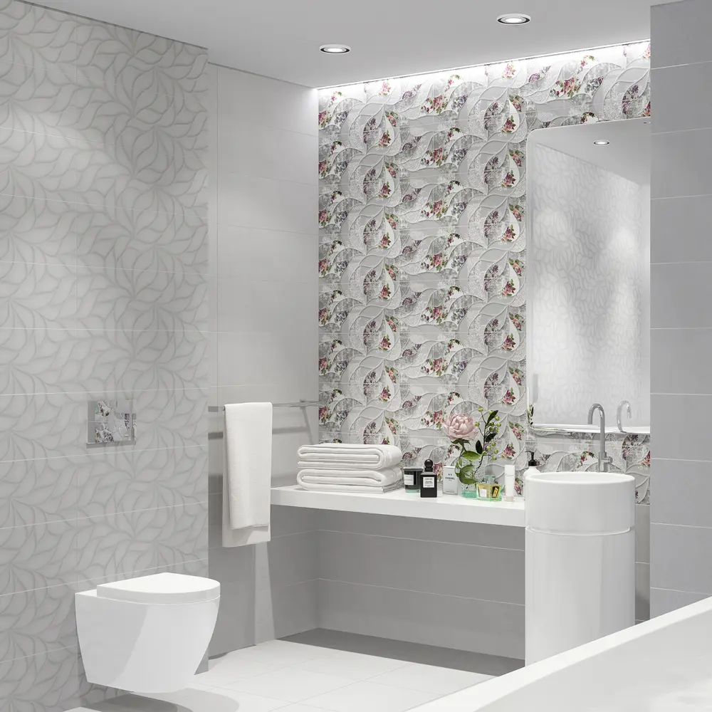 Плитка настенная Malwiya 24.2x70 см 1.19 м² матовая цвет серый Santreyd STLM-2010225 - Вид №4