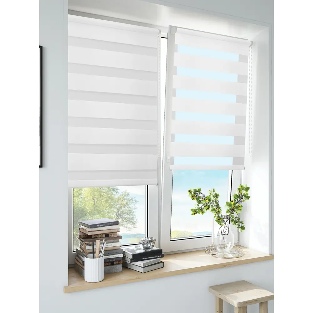 Штора рулонная день-ночь Inspire Peter 140x175 см белая White 0 82691093 STLM-2111426 - Вид №9