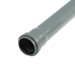 90654174 Труба канализационная D50 мм 1.5 м полипропилен STLM-0324446 FLEXTRON