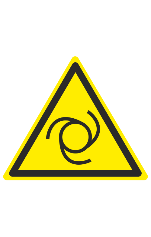 68464 Знак "Внимание.Автоматическое включение оборудования" ( W 25 )  Предупреждающие знаки размер 150 х 150 мм Спецодежда 